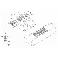 Crawler Assembly for Kubota U35S