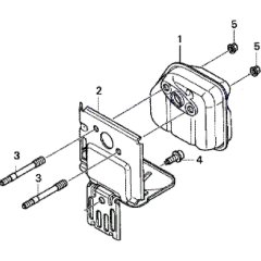Muffler Assembly for Honda UMK425LE
