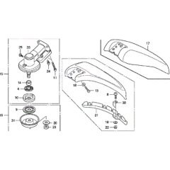 Gear Case & Guard for Honda UMK435UE
