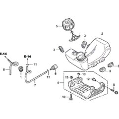 Fuel Tank Assembly for Honda