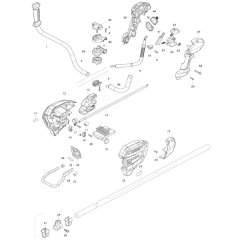 Makita UR002G Trimmer Assembly
