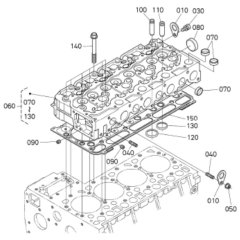 Cylinder Head Assembly for Kubota V2403-M-DI-E3B Engine