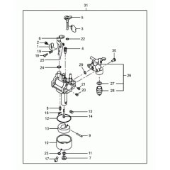 Carburettor Assembly for VP1135R