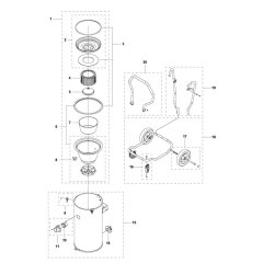 Tank Assembly for Husqvarna W 70