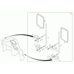 Mirror Assembly for Neuson 1001
