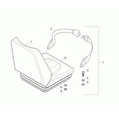 Seat Assembly for Neuson 1601
