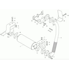 Exhaust Assembly for Wacker 1601