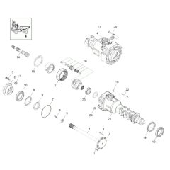 Axle Case & Wheel Hub Assembly