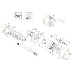 Axle Case & Wheel Hub Assembly