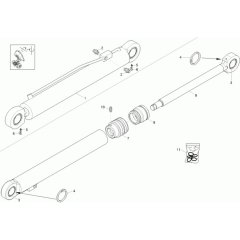 Bucket Tilt Cylinder for Wacker 3001AE