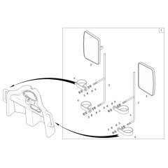 Mirror Assembly for Wacker 3001AE