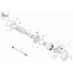 Axle Case & Wheel Hub Assembly