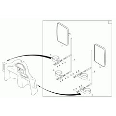 Mirror Assembly for Wacker 5001
