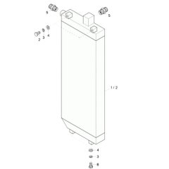 Oil Cooler Assembly for Wacker 50Z3
