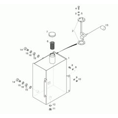 Fuel Tank Assembly Neuson 9001