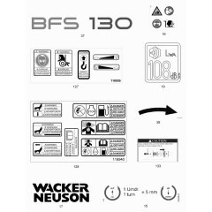 Wacker BFS 130 Decals