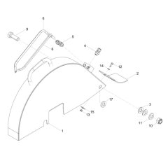 Saw Guard Assembly for Wacker