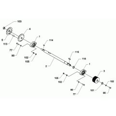 Shaft Assembly for Wacker BFSX 130