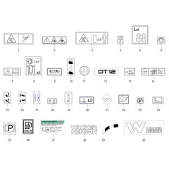 Decals for Wacker DT12p