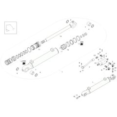 Luffing Boom Cylinder Assembly