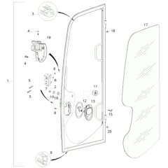Door Assembly for Wacker 6503