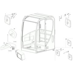 Mirror Assembly for Wacker 6503