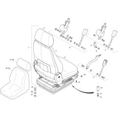 Seat Assembly for Wacker 6503