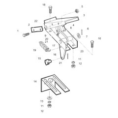 Throttle Pedal for Wacker Trowel