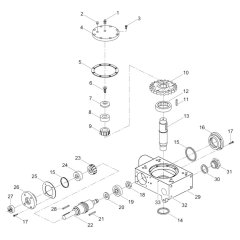 Gearbox Assembly for Wacker CRT 36