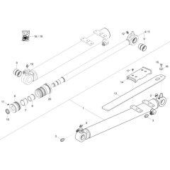Dipper Arm Cylinder Assembly