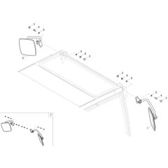 Mirror Assembly for Wacker ET58