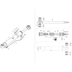 Boom Offset Cylinder Assembly