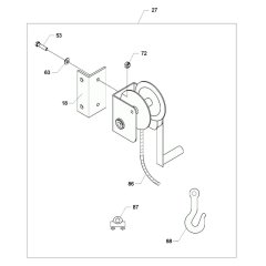 Winch Assembly for Wacker HP100