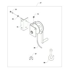 Winch Assembly for Wacker HP50
