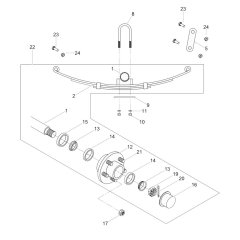 Axle Assembly for Wacker LTC4C