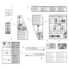 Wacker LTC4C Decals