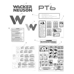 Decals for Wacker PT6Y Pump