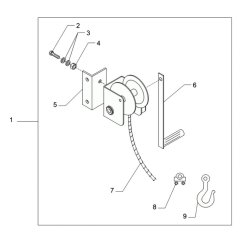 Winch Assembly for Wacker SP50