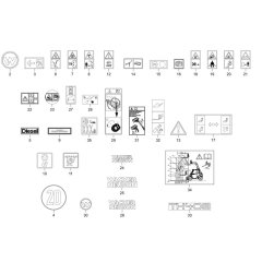 Wacker TH408 Decals