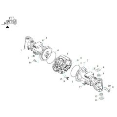 Axle Tube Assembly for TH408