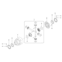 Differential Assembly for Wacker TH412