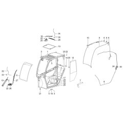 Cabin Frame for Wacker TH412