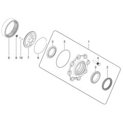 Wheel Hub Assembly for Wacker TH625