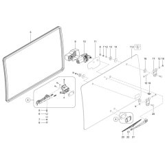 Door Assembly for Wacker TH744