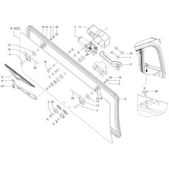 Window Assembly for Wacker TH750