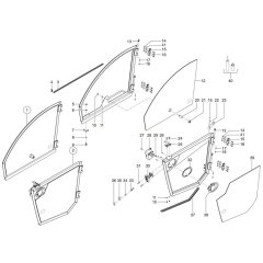 Door Assembly for Wacker TH955