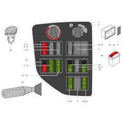 Instrument Panel for Wacker TH955