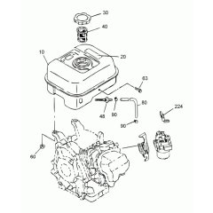 Fuel Tank Assembly for Wacker WM 170