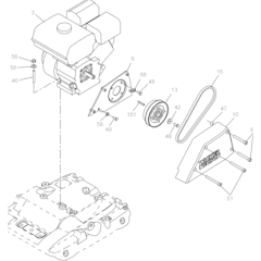 Drive Assembly for Wacker WP1540A