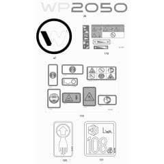Decals for Wacker WP2050A